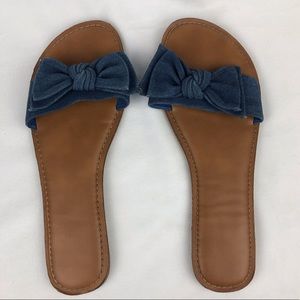 🆕Cute Denim Knot Sandals Time and Tru